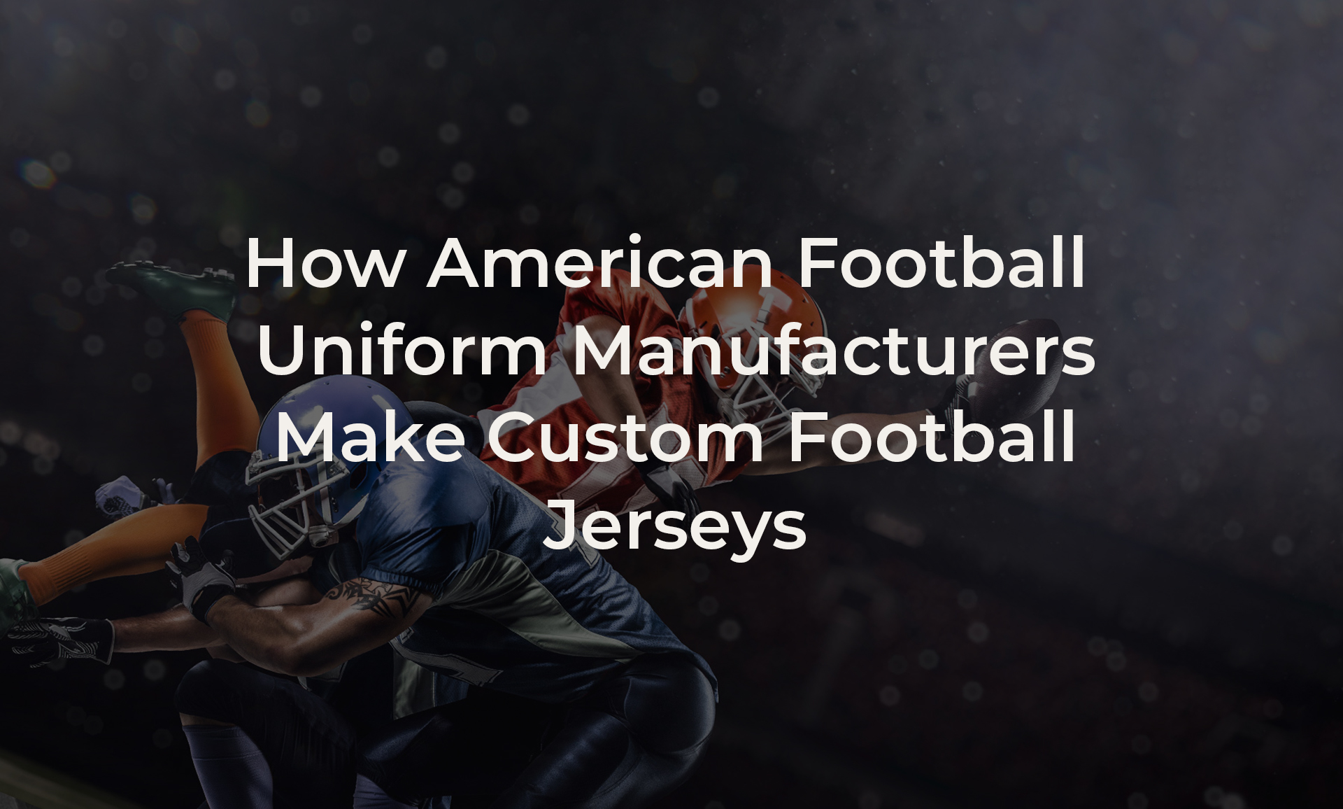 American football uniform manufacturers